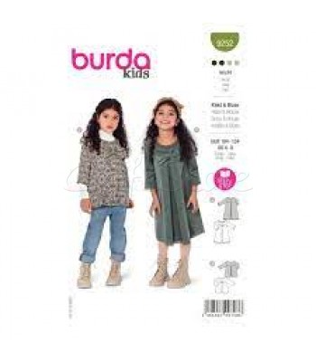 BURDA πατρόν μπλούζα-φορεμα-9252